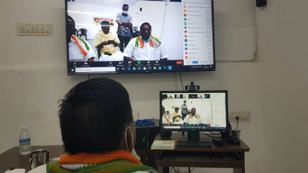 Puducherry state chief minister V.Narayanasamy press conference against finance minister 