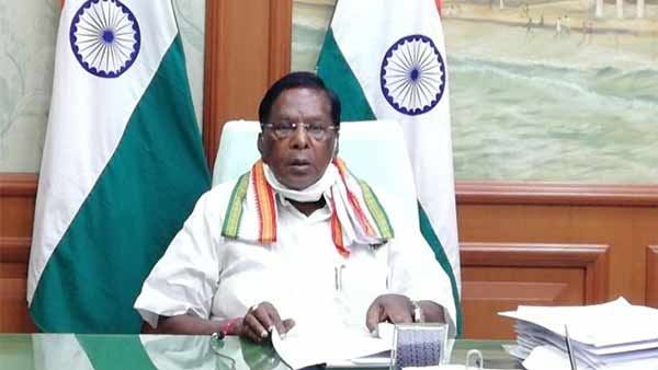 Chief minister V.Narayanasamy press conference regarding Coronavirus update 