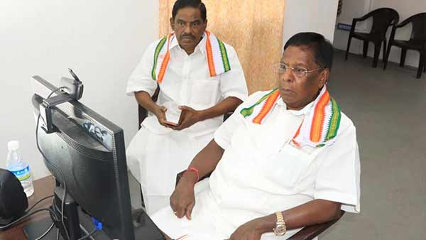 puducherry cm narayanasamy written letter to pm modi over to allow open temple 