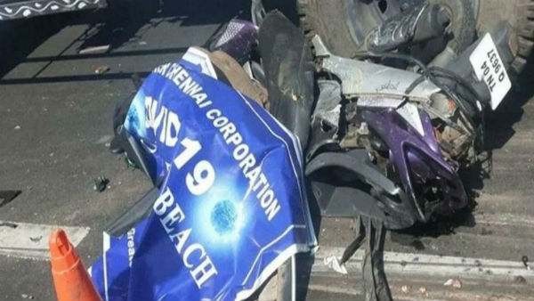  lockdown: Women police die for lorry accident in Chennai marina beach road