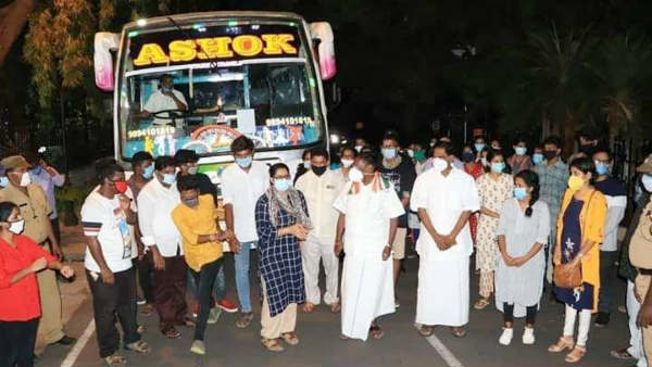 50 students of Pondicherry University were sent to their hometown 