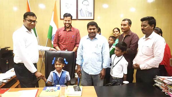 3-ம் வகுப்பு மாணவி தியா 