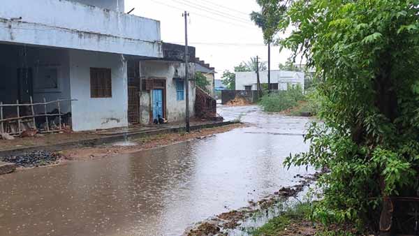 It rained for more than an hour in Puducherry 