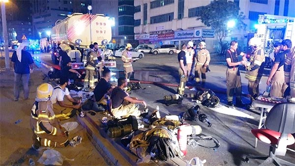 Massive fire at residential tower in Sharjahs Al Nahda 