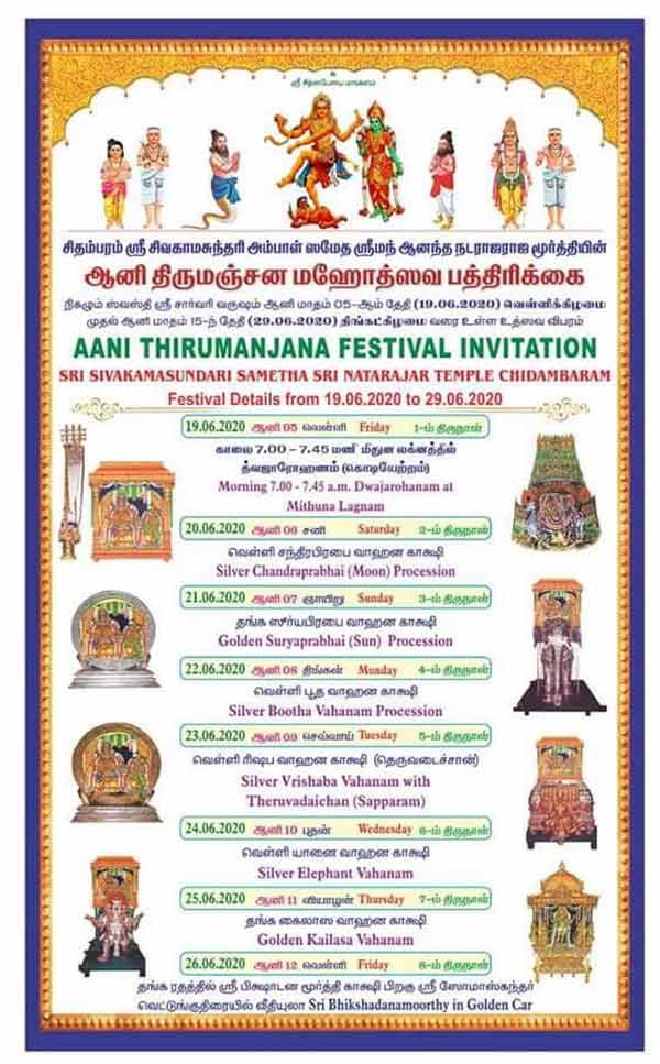 சிதம்பரம் ஆனி திருமஞ்சன விழா 