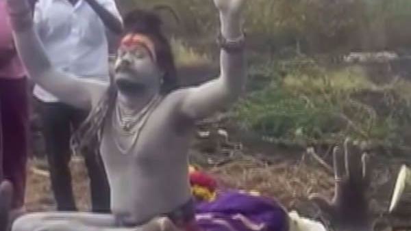  solar eclipse: Agori manikandan did solar eclipse pooja kaali temple near trichy