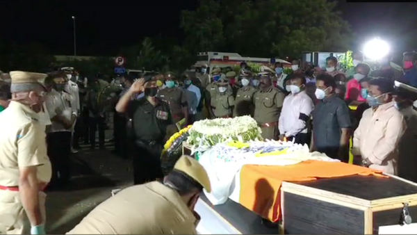 Wreath laying ceremony of Hawaldar K Palani 