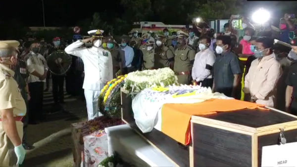 Wreath laying ceremony of Hawaldar K Palani 
