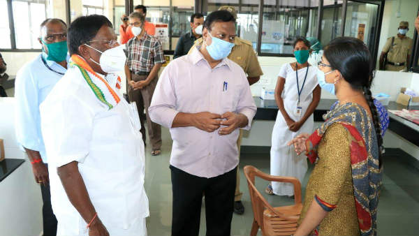 Puducherry state chief minister V.Narayanasamy press conference regarding coronavirus 
