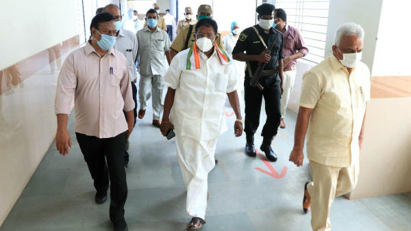 Puducherry state chief minister V.Narayanasamy press conference regarding coronavirus 