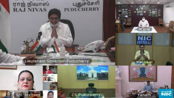 chief minister V.Narayanasamy press conference against Governor Kiran bedi 