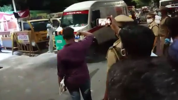 Mambalam police inspector Balamuruli, who dies due to coronavirus gets honour 
