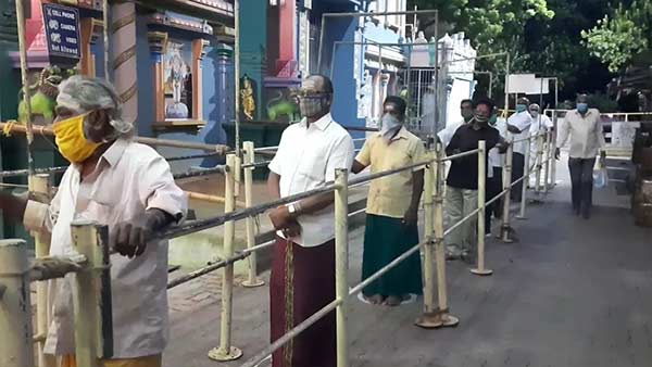 Temples opened in Pondicherry 