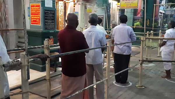Temples opened in Pondicherry 