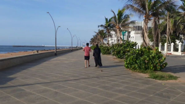 Puducherry Beach Road opened today 