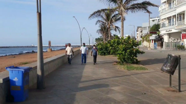 Puducherry Beach Road opened today 