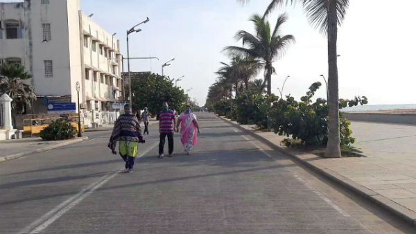 Puducherry Beach Road opened today 