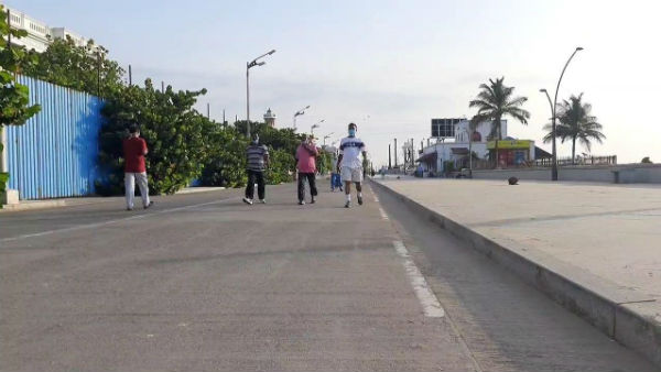 Puducherry Beach Road opened today 