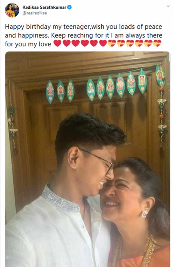 ராதிகா முகம் கொள்ளா பெருமிதம்