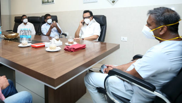 mk stalin visits chennai hospital to enquire about the health of j anbalagan 