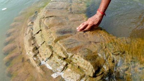 ஆற்றில் மூழ்கிய கோவில் 