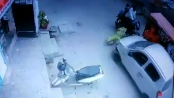 A car ran over a woman near Chilla Village in Delhi 