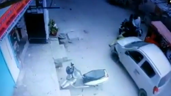 A car ran over a woman near Chilla Village in Delhi 