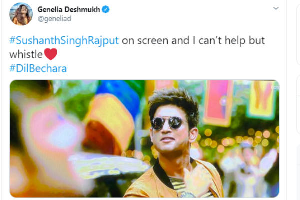 விசில் அடித்த ஜெனிலியா 