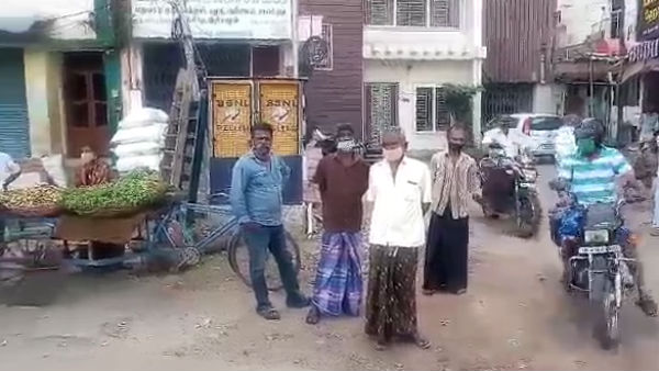 Awareness is being given about the covid by fitting loudspeakers on small aircraft in Madurai 