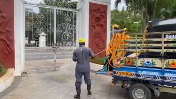 Puducherry Raj Nivas disinfected and closed for 48 hrs after a staff member tested positive for covid 19 Puducherry Raj Nivas disinfected and closed for 48 hrs after a staff member tested positive for covid 19