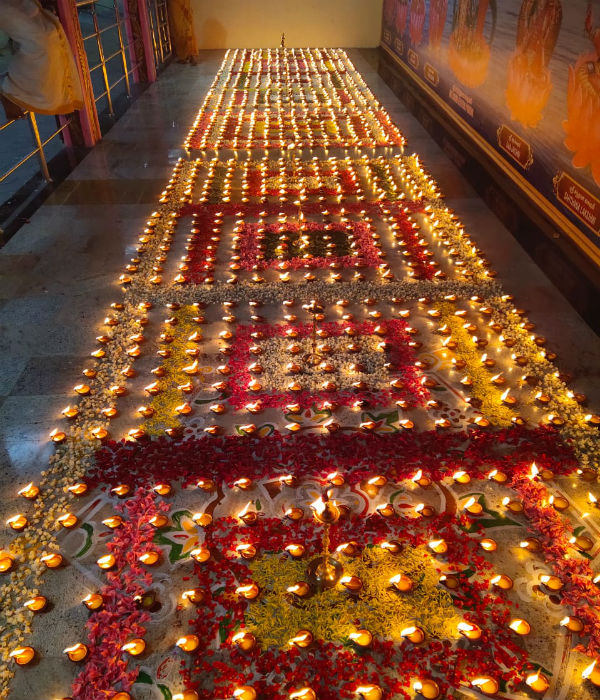 Aadi amavasai maha kali yagam 1008 gee lamp for Prathiyangira Devi 