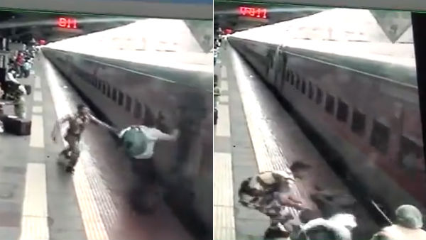 Railway Protection personnel at Kalyan railway station saved the life of a 52-year old passenger Railway Protection personnel at Kalyan railway station saved the life of a 52-year old passenger