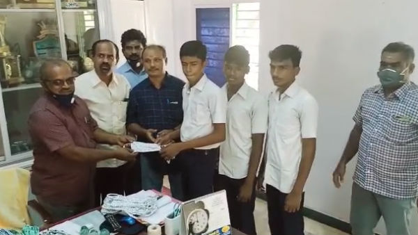 Inspiration: Theni school old students gifts 500 face masks 