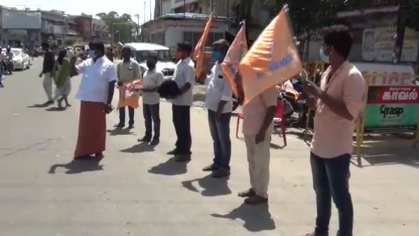 Shiv Sena leader Uddhav Thackerays 60th birthday celebrated in Tirupur 