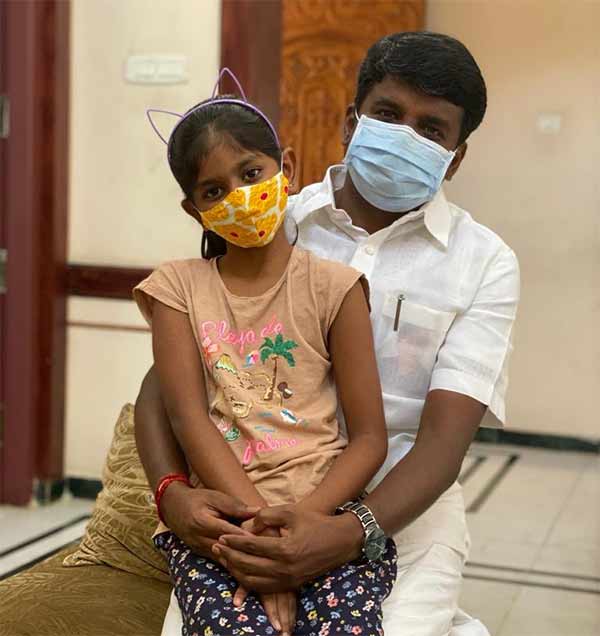 Dr C Vijayabaskar met his daughters after 40 days 