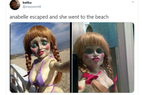 what the social media is saying about Annabelle Doll escape 
