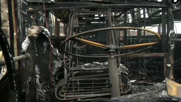 Koyambedu omni bustand fire accident 5 buses Damage 