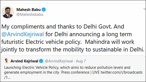 Industry leads hail Arvind Kejriwal’s ambitious Electric Vehicle Policy 