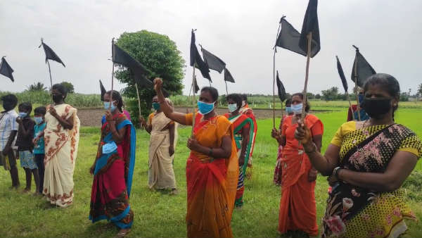 Kanchipuram Farmers hold protest against Chennai-Salem Expressway Kanchipuram Farmers hold protest against Chennai-Salem Expressway