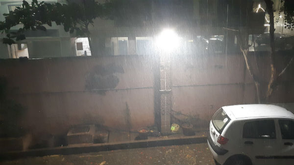 Chennai receives rainfall on Tuesday Evening 