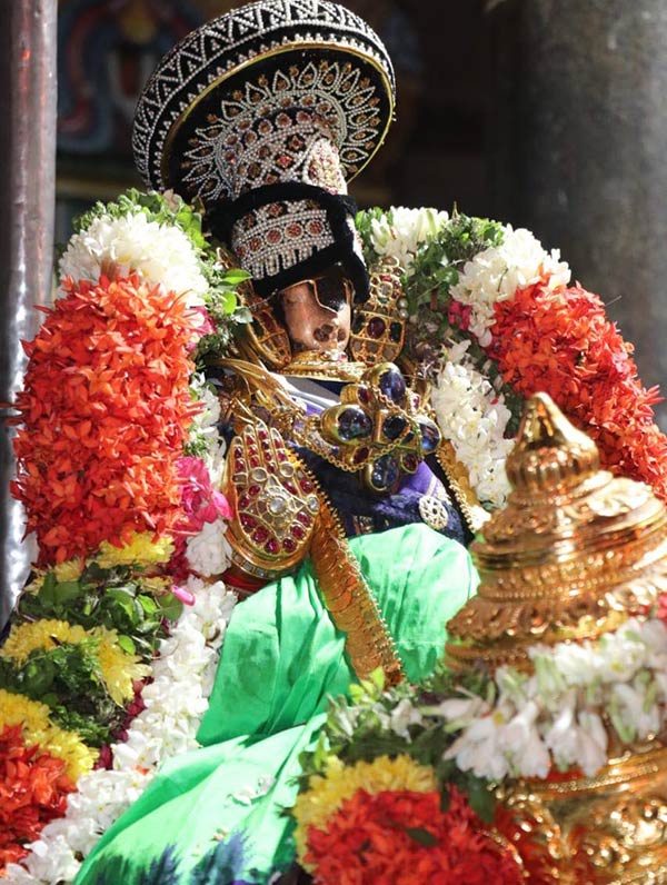 Srirangam Sri Ranganathaswami Temple Adhi Brahmotsavam Sri Namperumal on Garudavahana sevai 