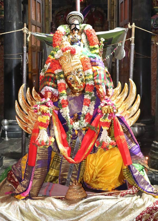Srirangam Sri Ranganathaswami Temple Adhi Brahmotsavam Sri Namperumal on Garudavahana sevai 