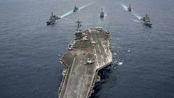 தென்சீனா கடற்பரப்பில் இந்தியா, அமெரிக்கா 