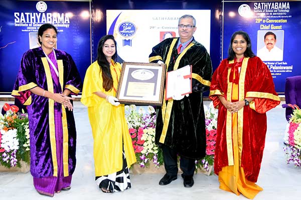 CM participated in 29th Graduation Ceremony of Sathyabama Deemed university