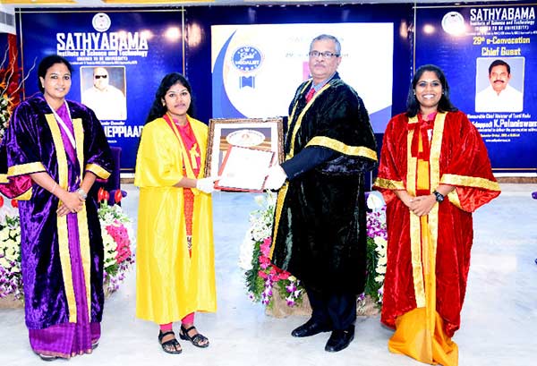 CM participated in 29th Graduation Ceremony of Sathyabama Deemed university