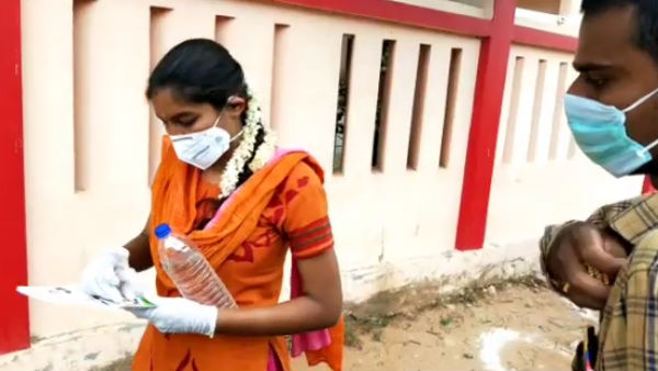 Newly weds woman remove Tali and metti wrote the NEET exam 