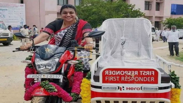 Roja mla Drived Bike ambulance in Nagari 
