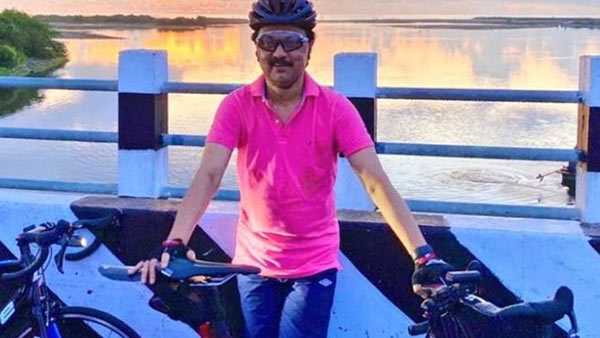 DMK leader MK Stalin with sports cycle new photos viral in Social media 