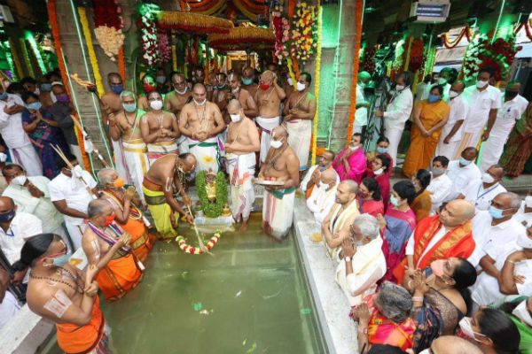 Thirupathi Brahmotsavam 2020 Charathalvar Theerthavari 