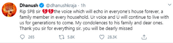SP Balasubrahmanyam death twitter reactions from Rahul Gandhi MK Stalin Latha mangeshkar 